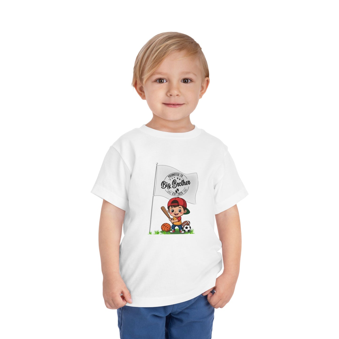 Promoted to Big Brother Cute Toddler Tee - 6 colors