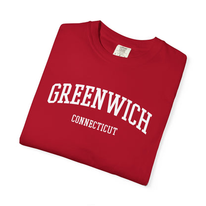Greenwich CT Classic Block T-shirt - 15 colors