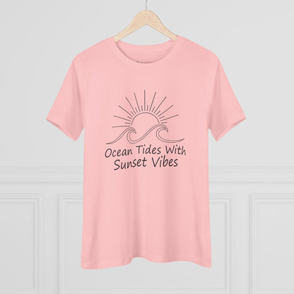 Women's Ocean Tides Sunset Vibes Semi-Relaxed T-Shirt - 8 colors