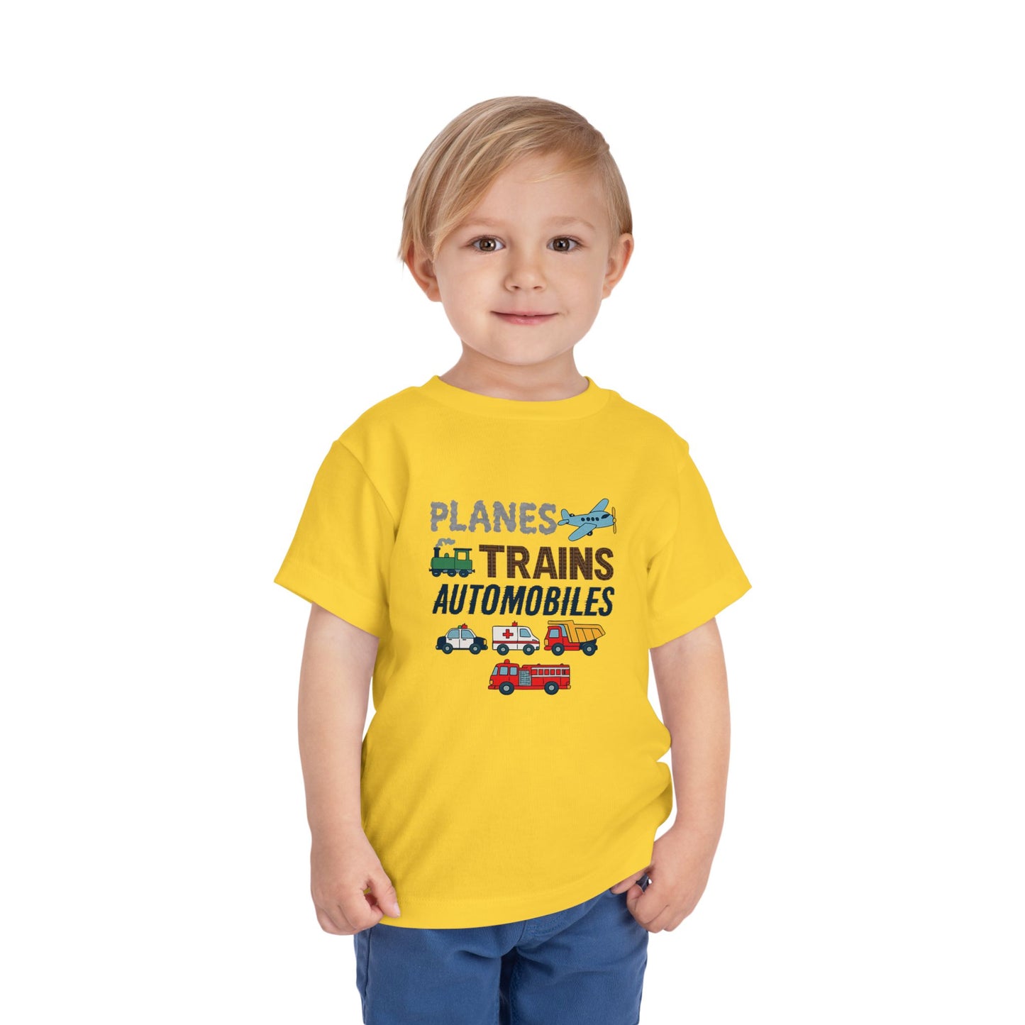 Planes, Trains, Automobiles Cute Toddler Tee - 7 colors