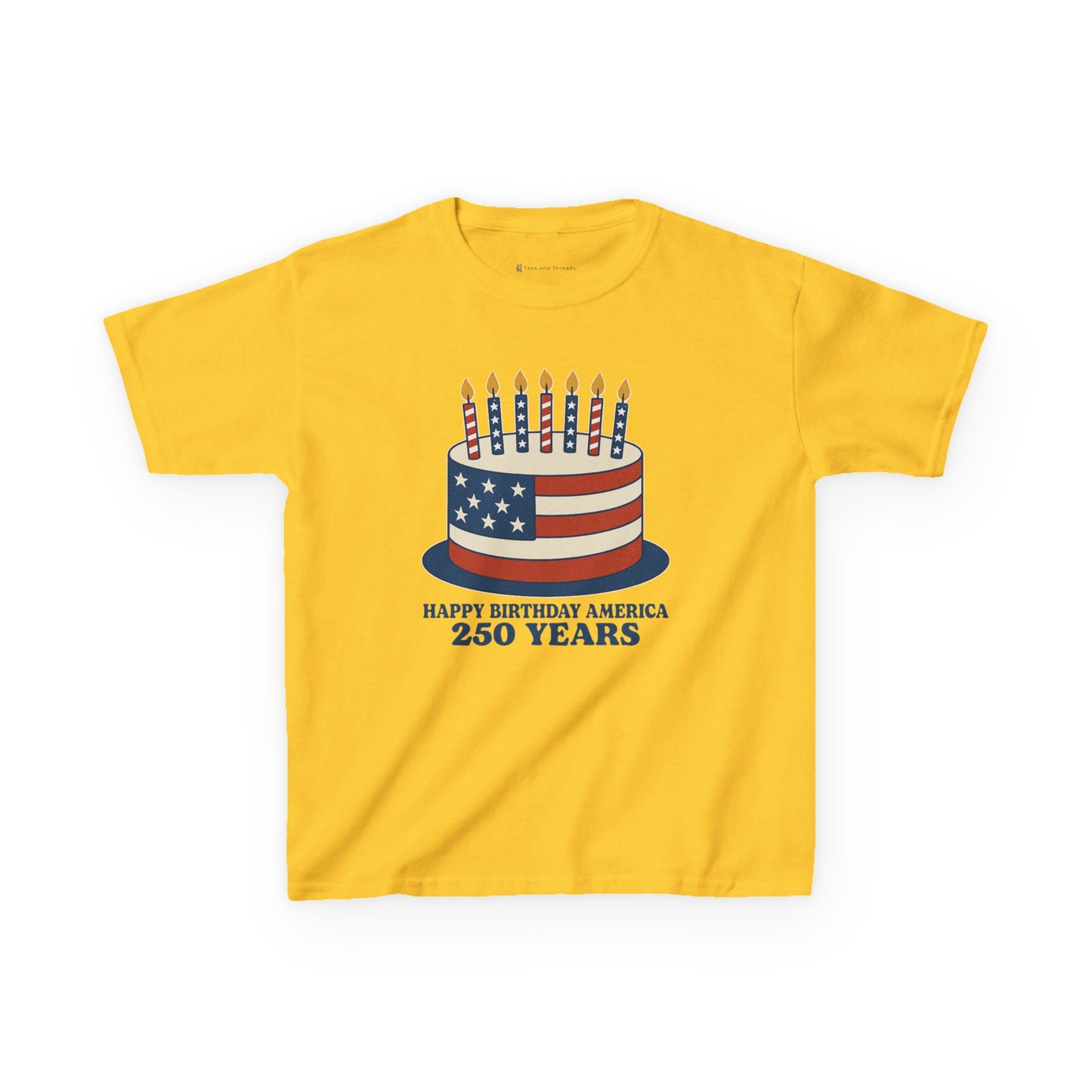 Kids' USA Birthday Cake T-shirt - 6 colors