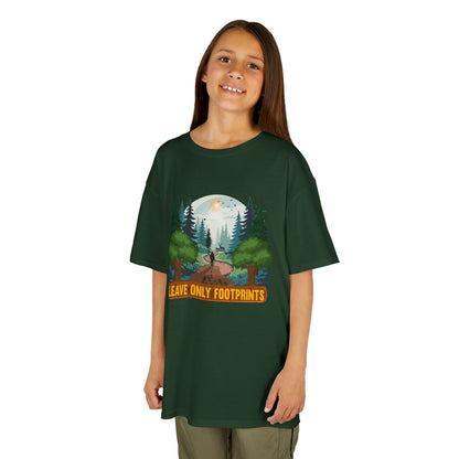 Kids' Leave Only Footprints Forest T-Shirt - 18 colors