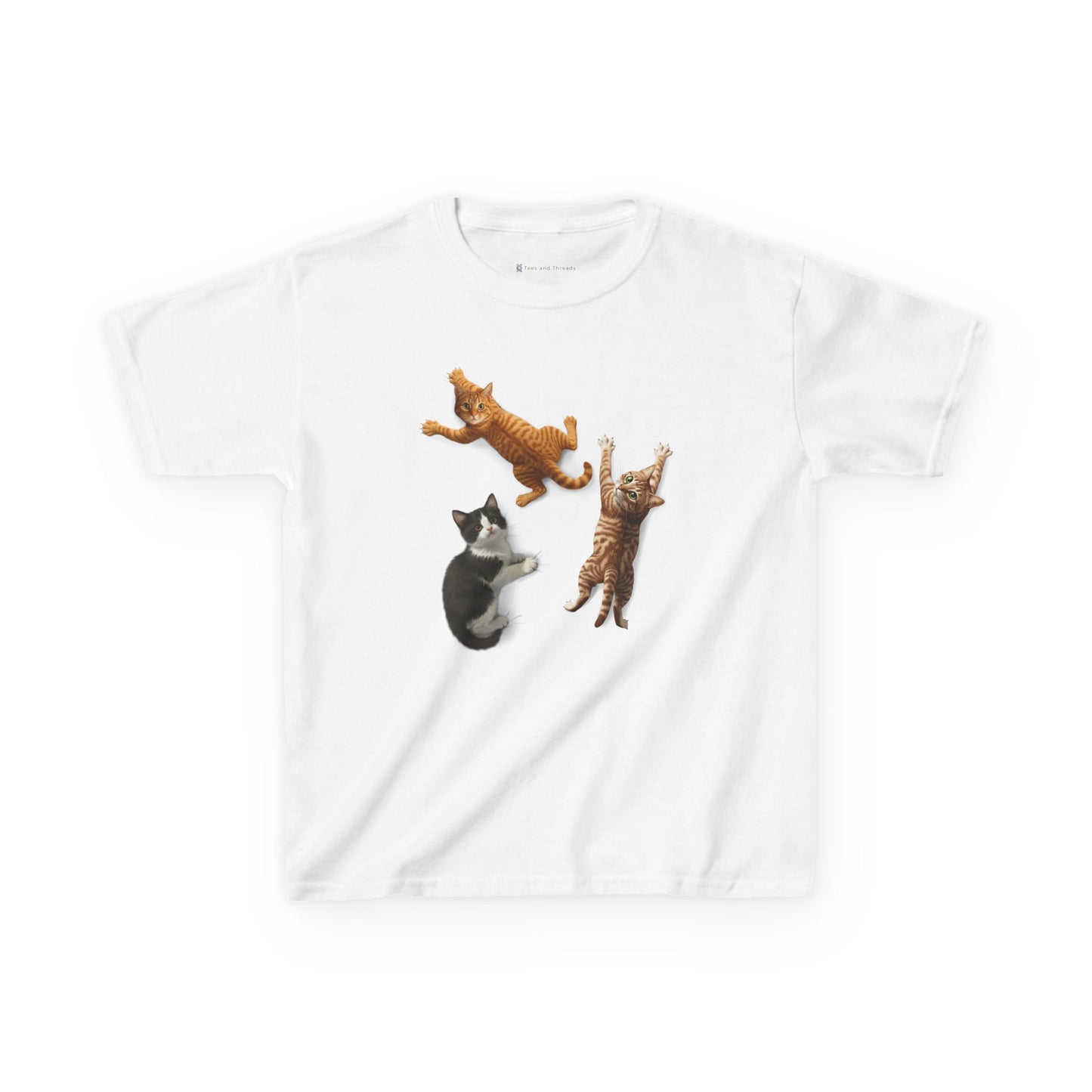 Kids' Clinging Kittens T-Shirt - 14 colors