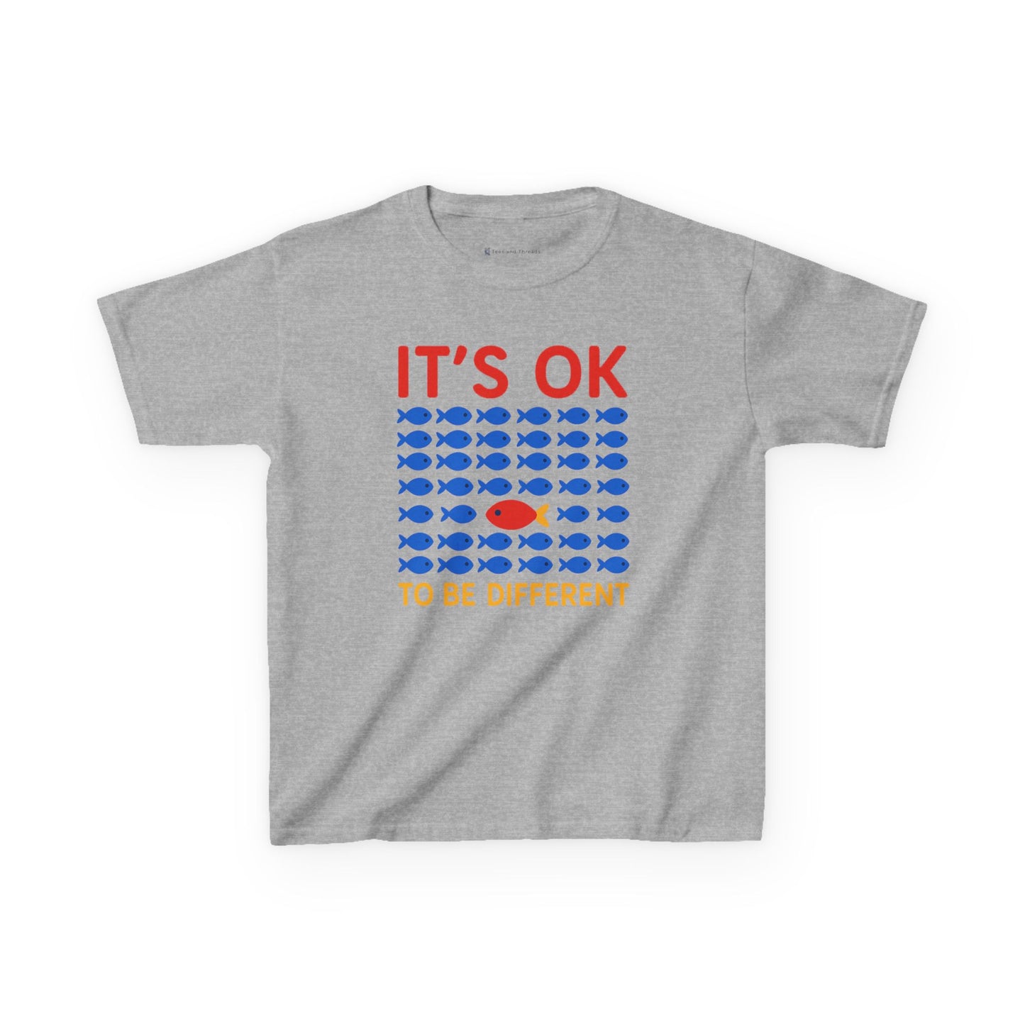 Kids' It's OK To Be Different Fishy Friends T-Shirt - 15 colors