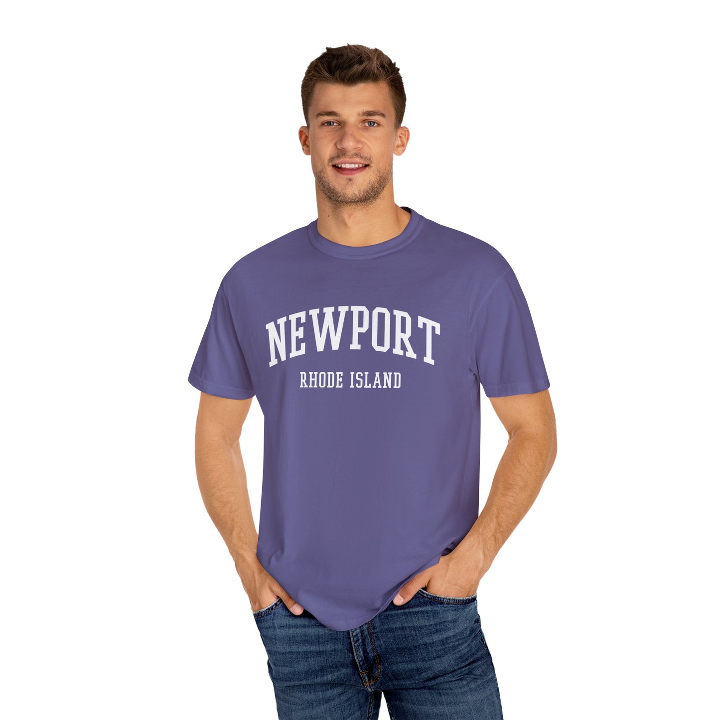Newport Rhode Island Classic Block T-shirt - 15 colors