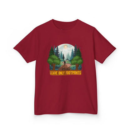 Kids' Leave Only Footprints Forest T-Shirt - 18 colors
