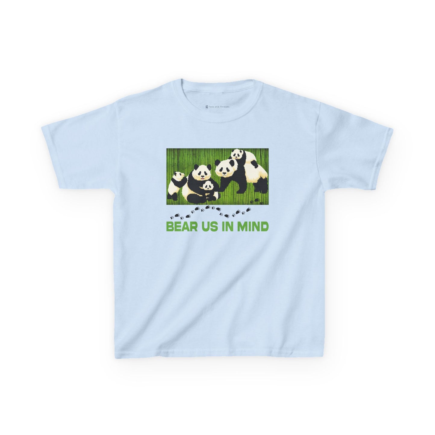 Kids' Bear Us In Mind Panda T-Shirt - 15 colors