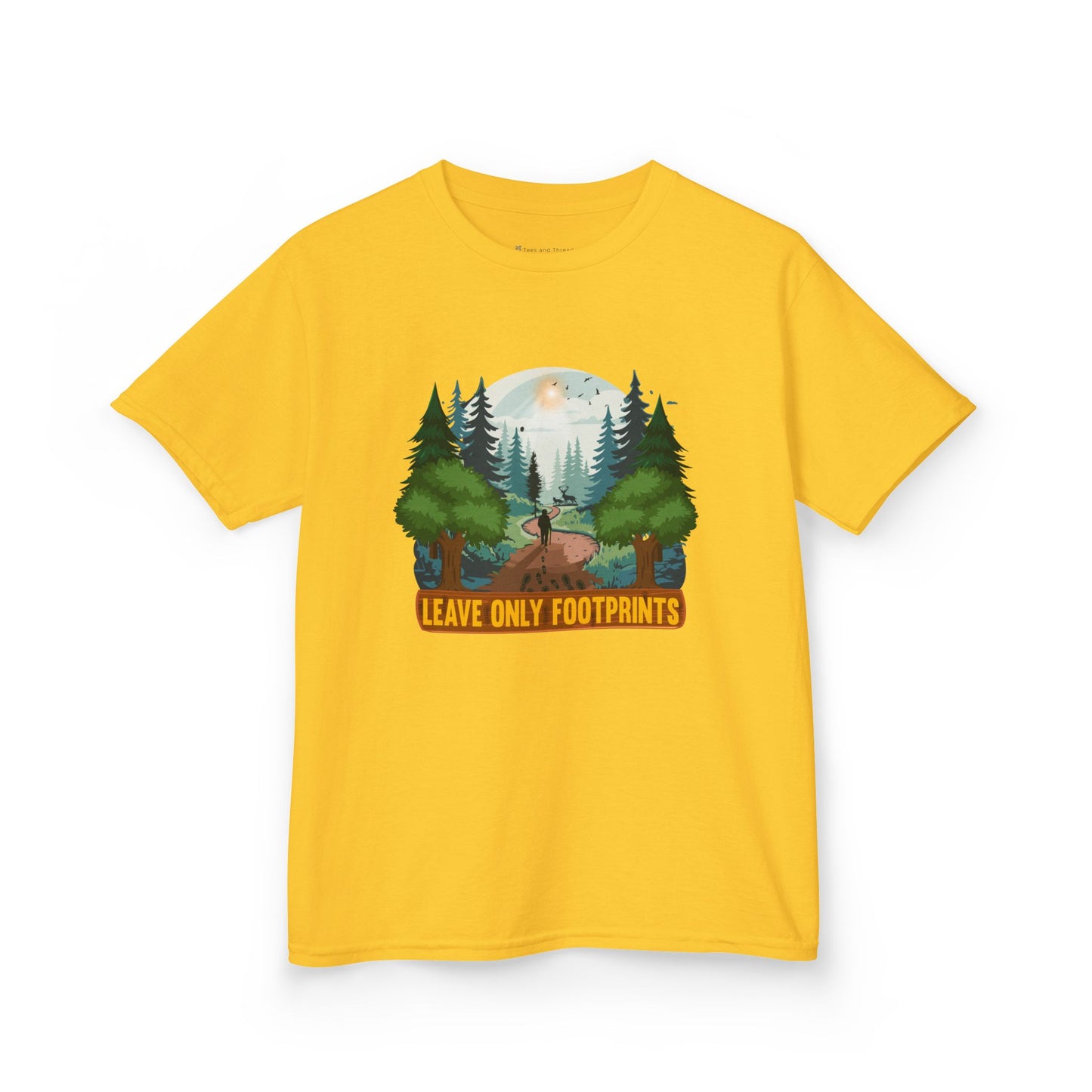 Kids' Leave Only Footprints Forest T-Shirt - 18 colors