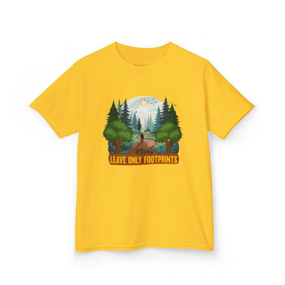 Kids' Leave Only Footprints Forest T-Shirt - 18 colors