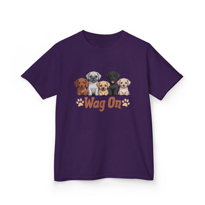Kids' Wag On Furry Puppies T-Shirt - 16 colors