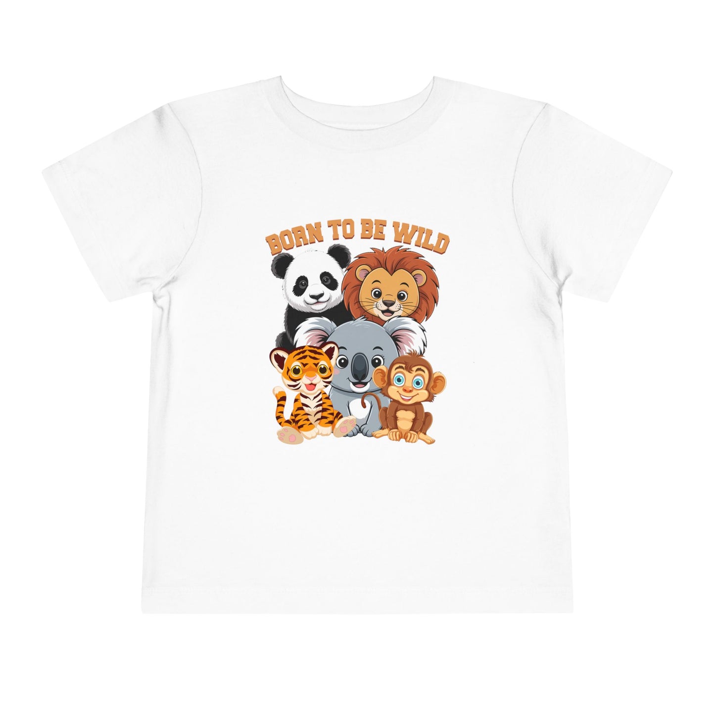 Born To Be Wild Cute Animals Toddler Tee - 8 colors