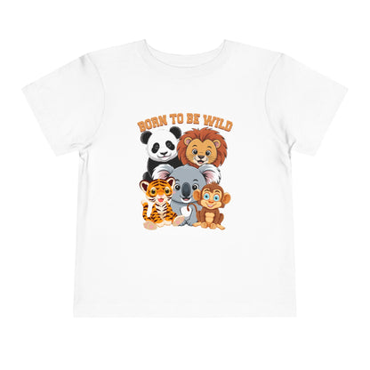 Born To Be Wild Cute Animals Toddler Tee - 8 colors