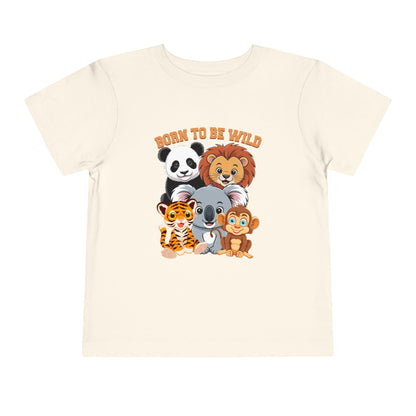 Born To Be Wild Cute Animals Toddler Tee - 8 colors