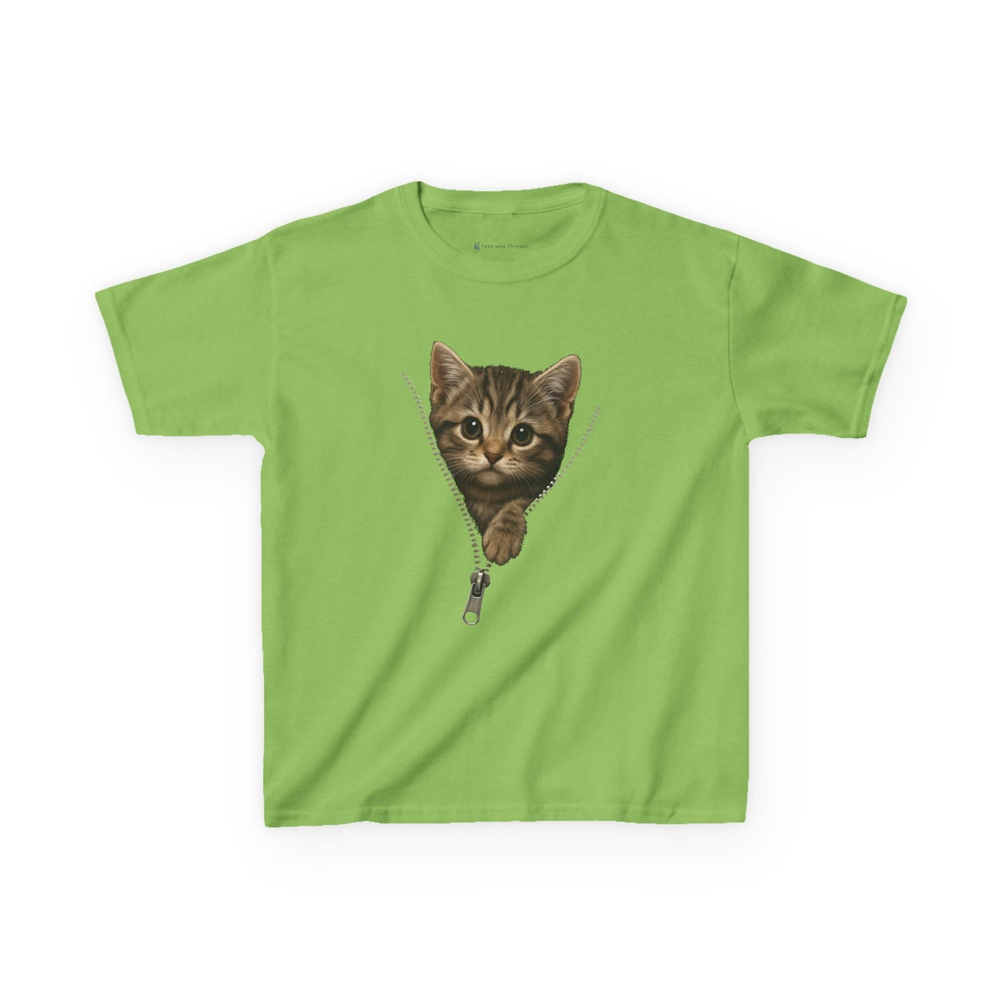 Kids' Peeking Kitten T-shirt - 14 colors