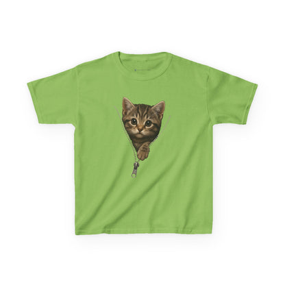 Kids' Peeking Kitten T-shirt - 14 colors