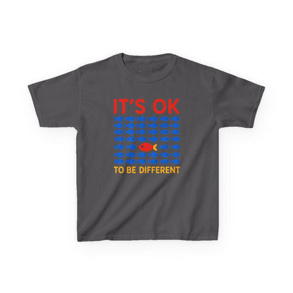Kids' It's OK To Be Different Fishy Friends T-Shirt - 15 colors