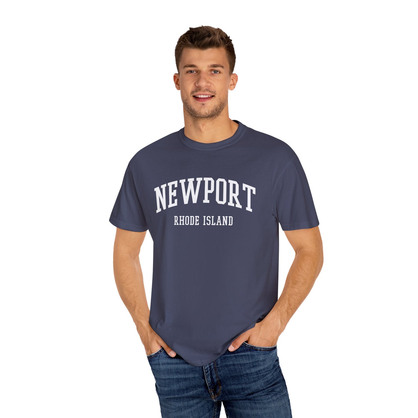 Newport Rhode Island Classic Block T-shirt - 15 colors