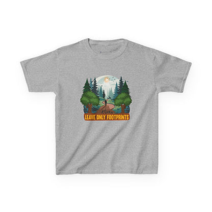 Kids' Leave Only Footprints Forest T-Shirt - 18 colors