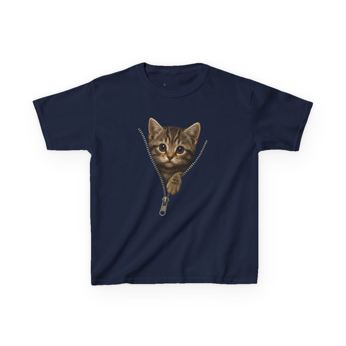 Kids' Peeking Kitten T-shirt - 14 colors