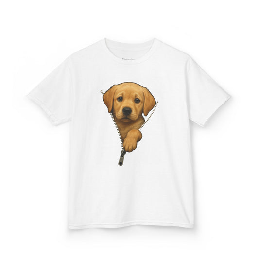Kids' Peeking Puppy T-shirt - 15 colors