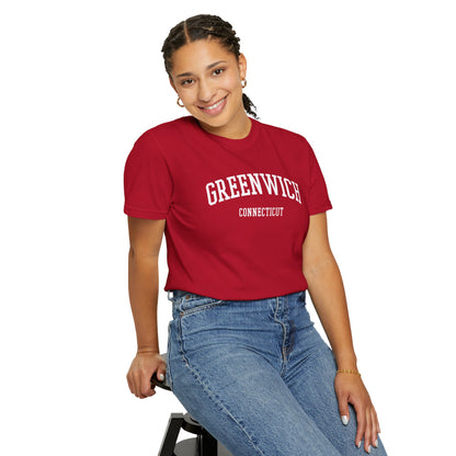 Greenwich CT Classic Block T-shirt - 15 colors