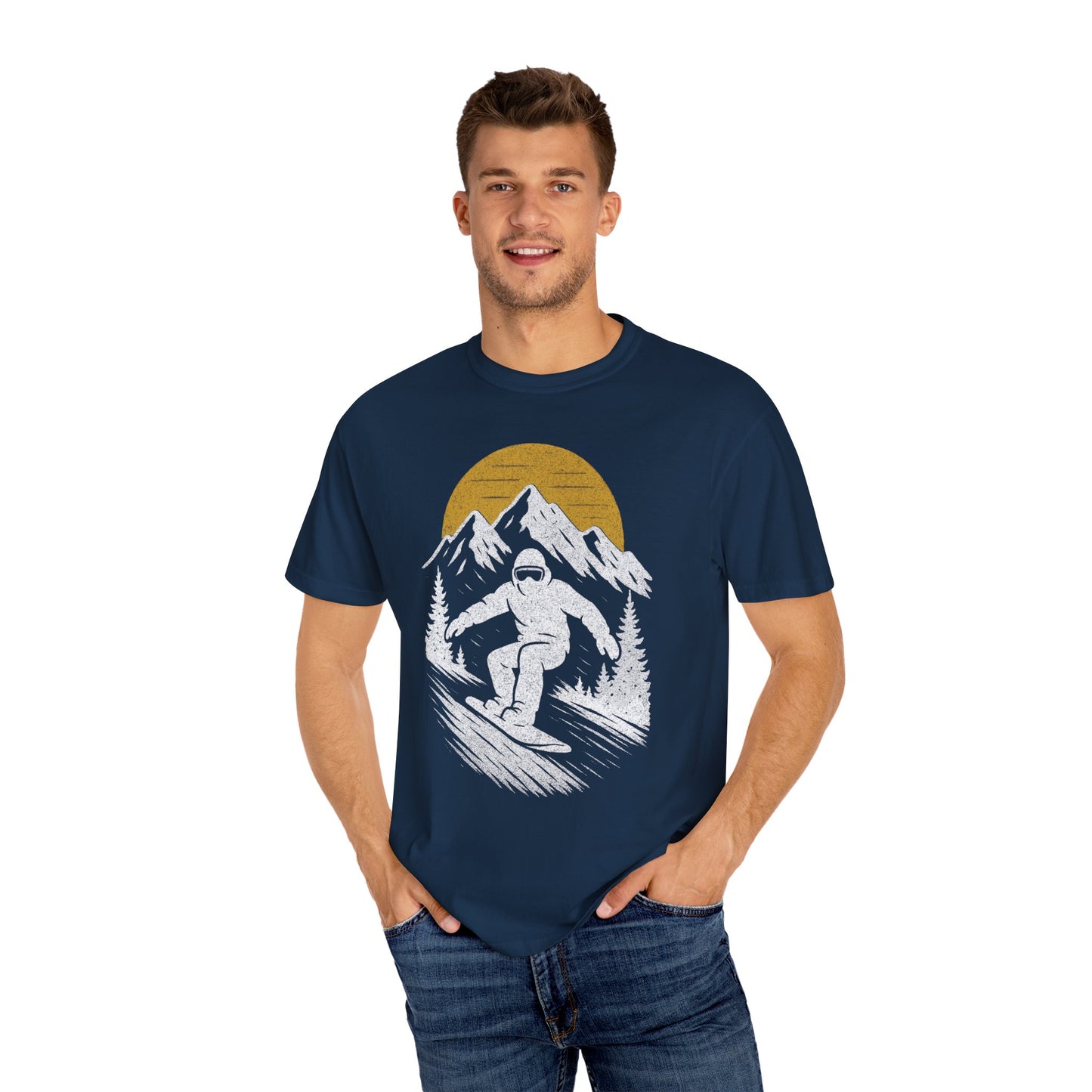 Snowboard Sundown Unisex T-Shirt - 10 colors