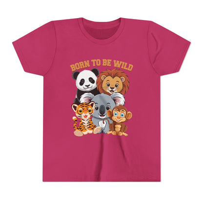 Born to Be Wild Animal Friends Kids T-Shirt