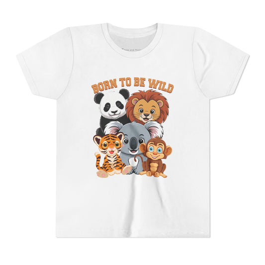 Born to Be Wild Animal Friends Kids T-Shirt