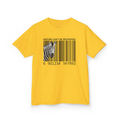Kids' Nature Can't Be Restocked Zebra T-shirt - 10 colors