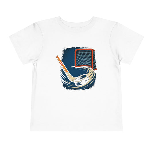 Hockey Slapshot Cute Toddler Tee - 8 colors