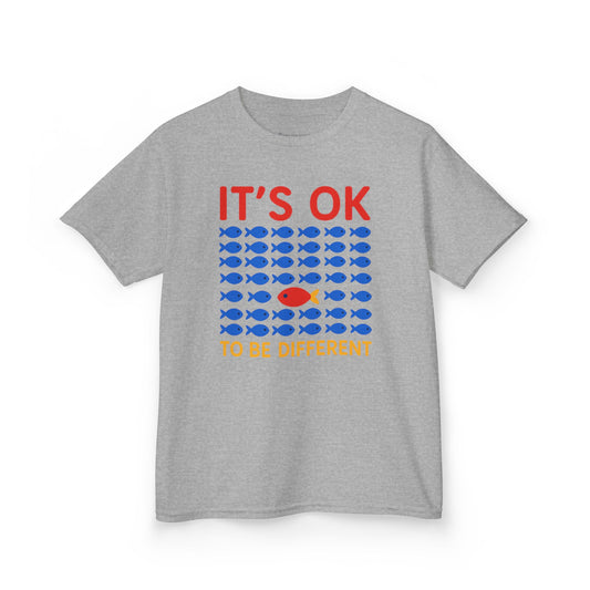Kids' It's OK To Be Different Fishy Friends T-Shirt - 15 colors