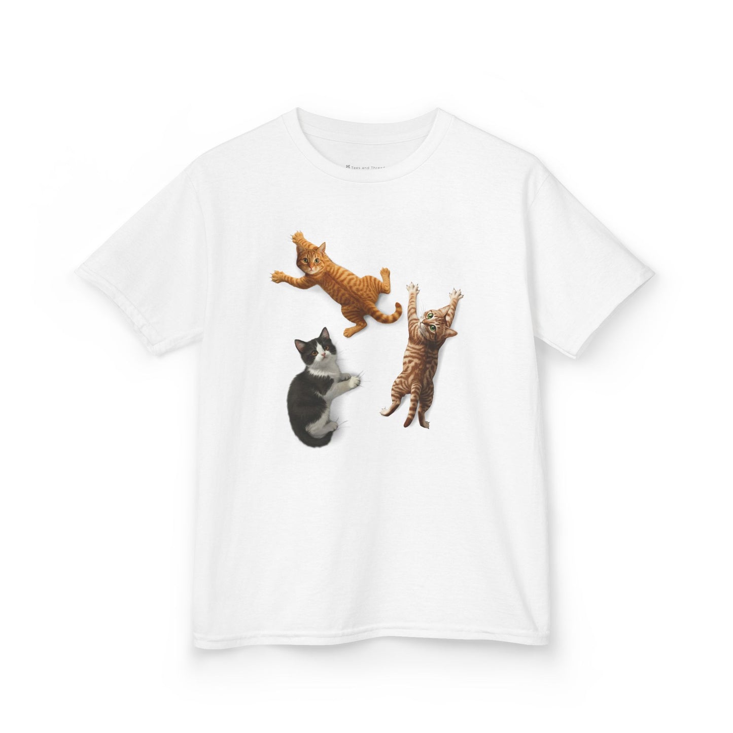 Kids' Clinging Kittens T-Shirt - 14 colors
