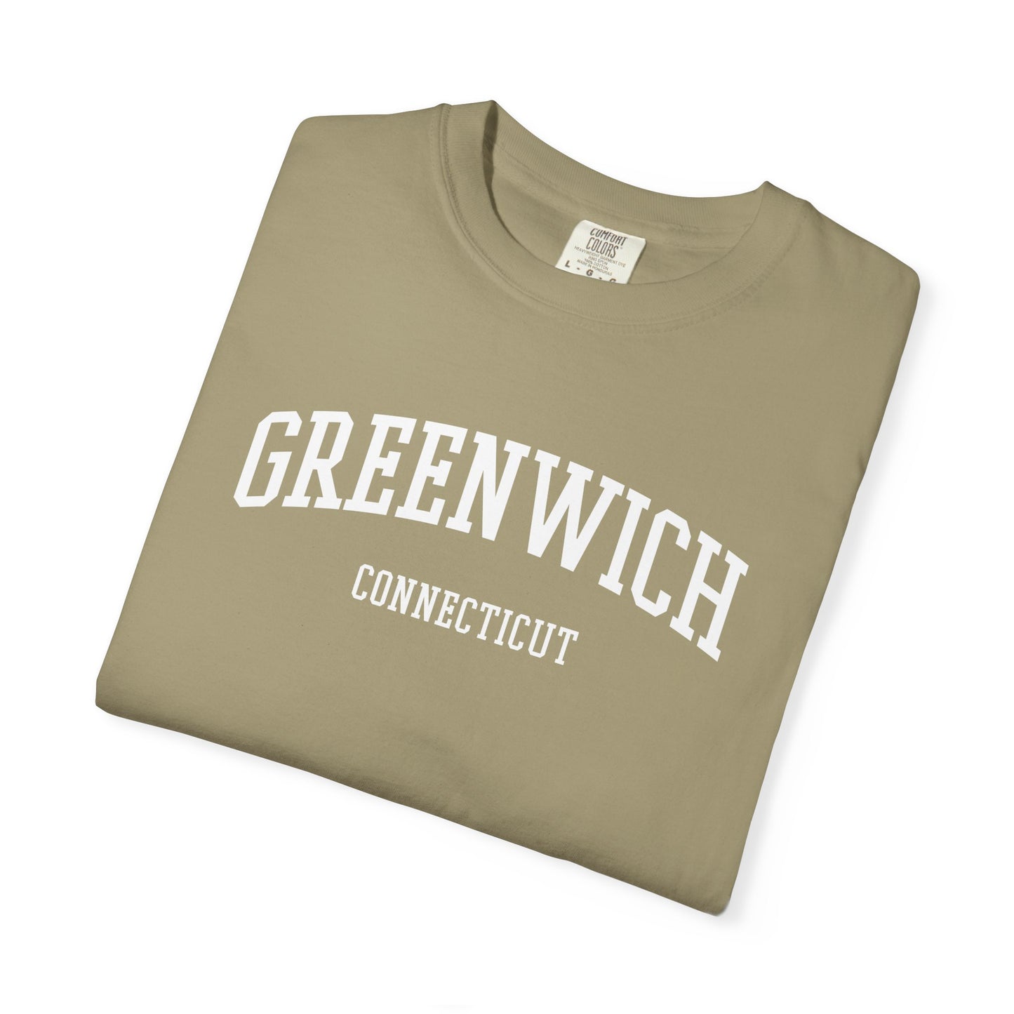 Greenwich CT Classic Block T-shirt - 15 colors