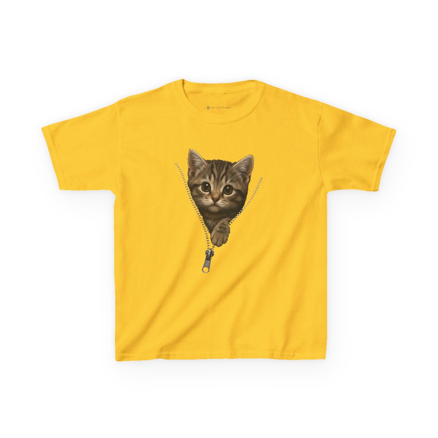 Kids' Peeking Kitten T-shirt - 14 colors