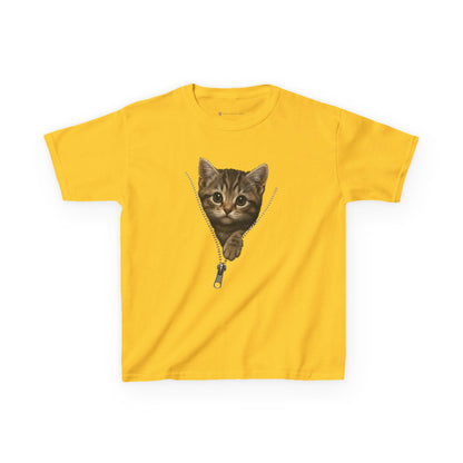 Kids' Peeking Kitten T-shirt - 14 colors