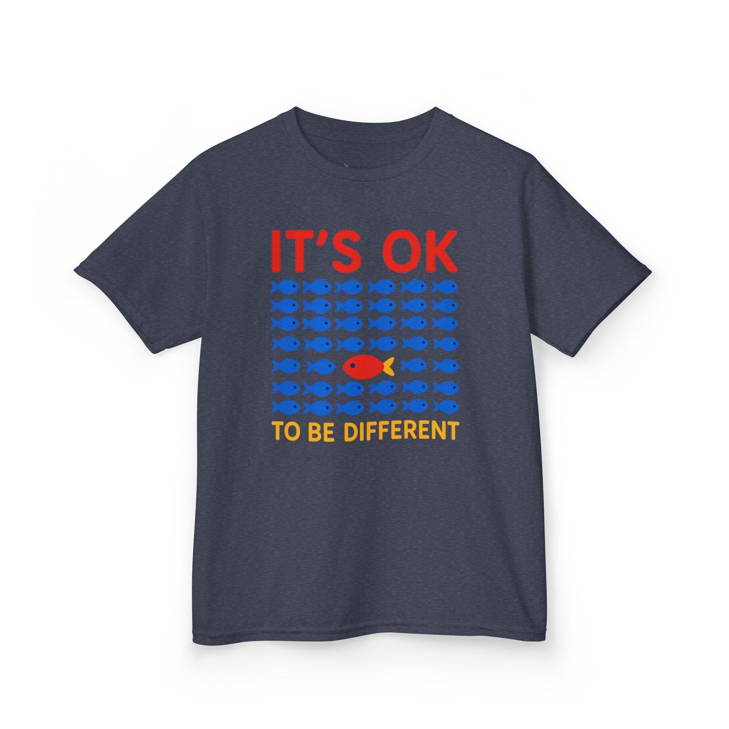 Kids' It's OK To Be Different Fishy Friends T-Shirt - 15 colors