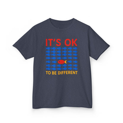 Kids' It's OK To Be Different Fishy Friends T-Shirt - 15 colors