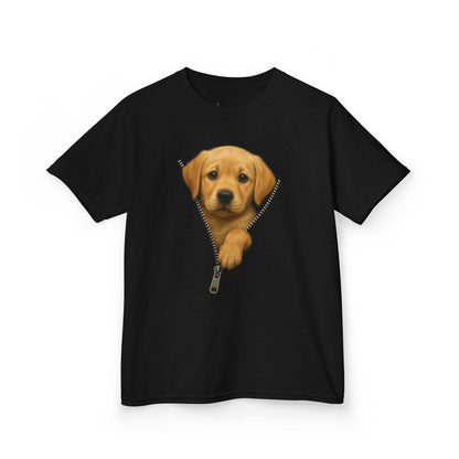Kids' Peeking Puppy T-shirt - 15 colors