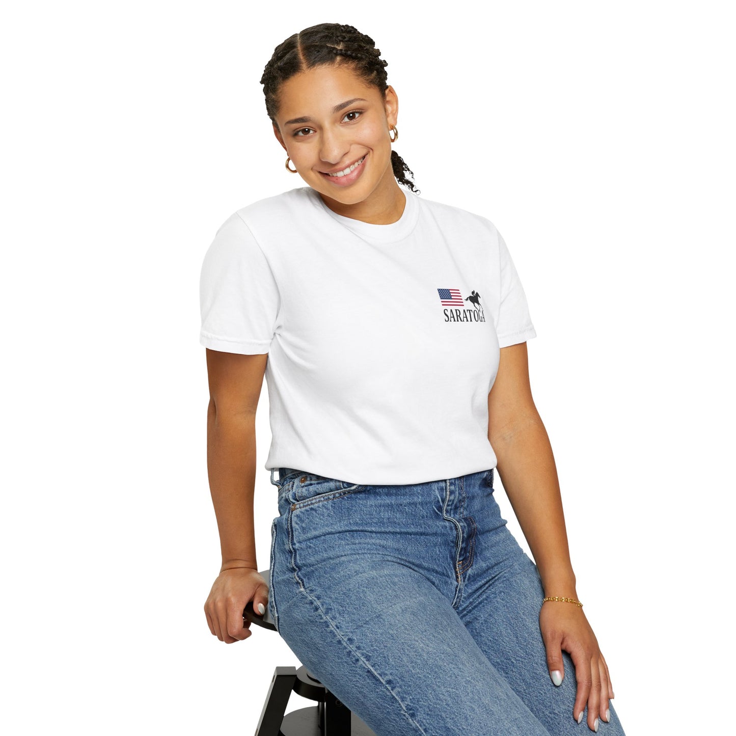 Saratoga All American Chest Design T-Shirt - 12 colors