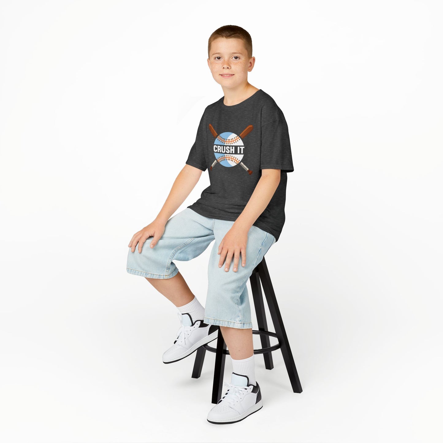 Kids' Crush It Baseball T-Shirt - 8 colors