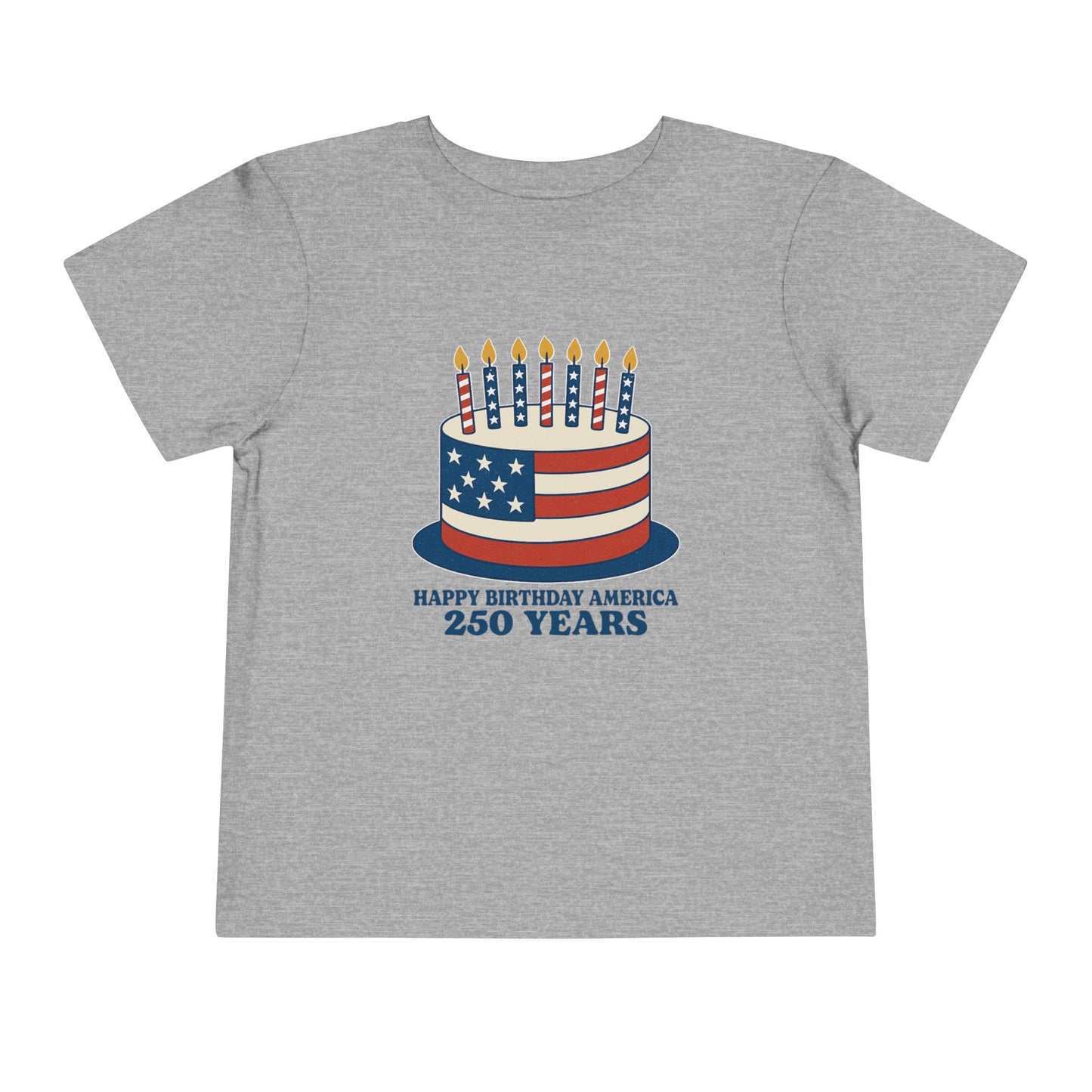 USA Birthday Cake Cute Toddler Tee - 7 colors