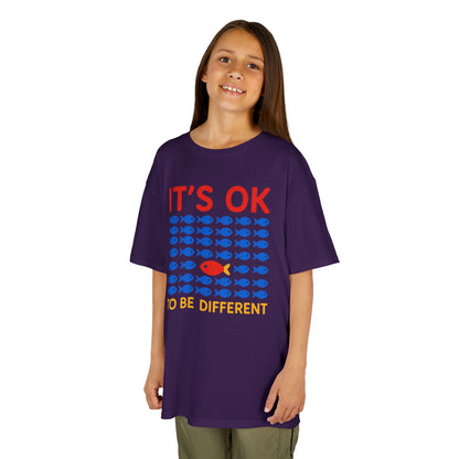 Kids' It's OK To Be Different Fishy Friends T-Shirt - 15 colors
