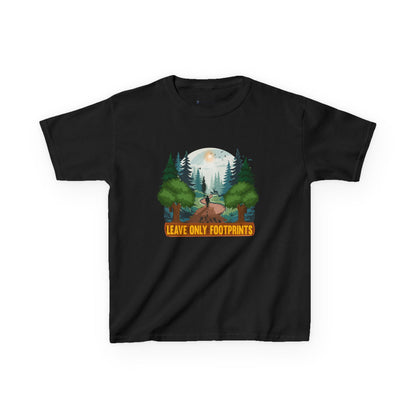 Kids' Leave Only Footprints Forest T-Shirt - 18 colors