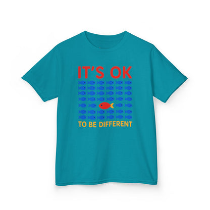 Kids' It's OK To Be Different Fishy Friends T-Shirt - 15 colors