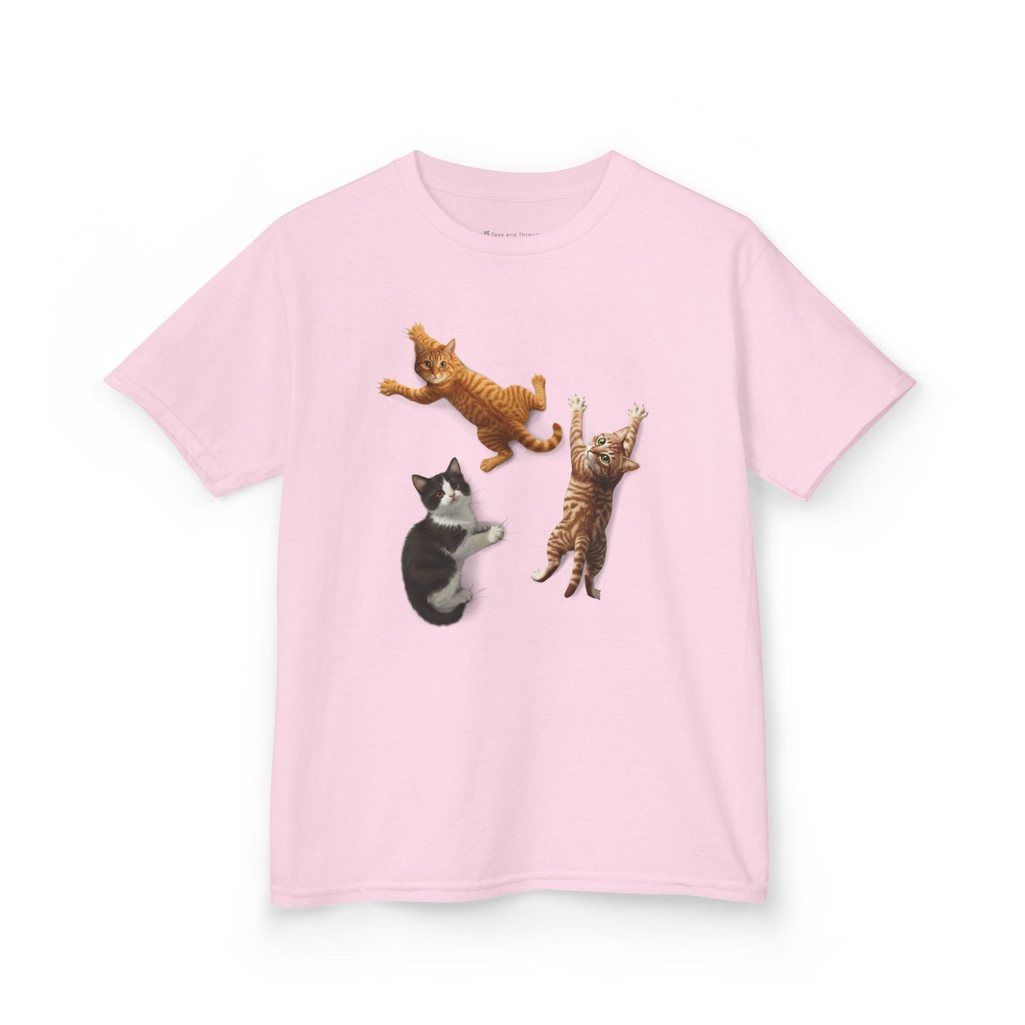 Kids' Clinging Kittens T-Shirt - 14 colors