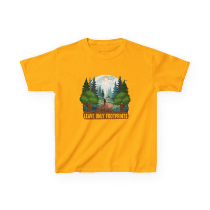 Kids' Leave Only Footprints Forest T-Shirt - 18 colors