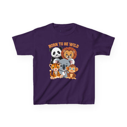 Kids' Born to Be Wild Animal Friends T-Shirt - 18 colors