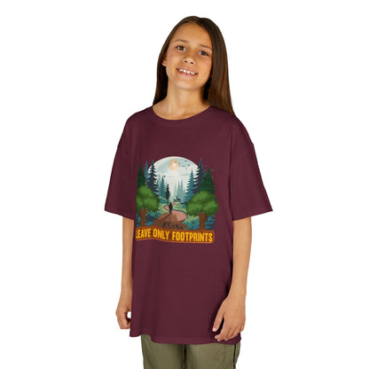 Kids' Leave Only Footprints Forest T-Shirt - 18 colors