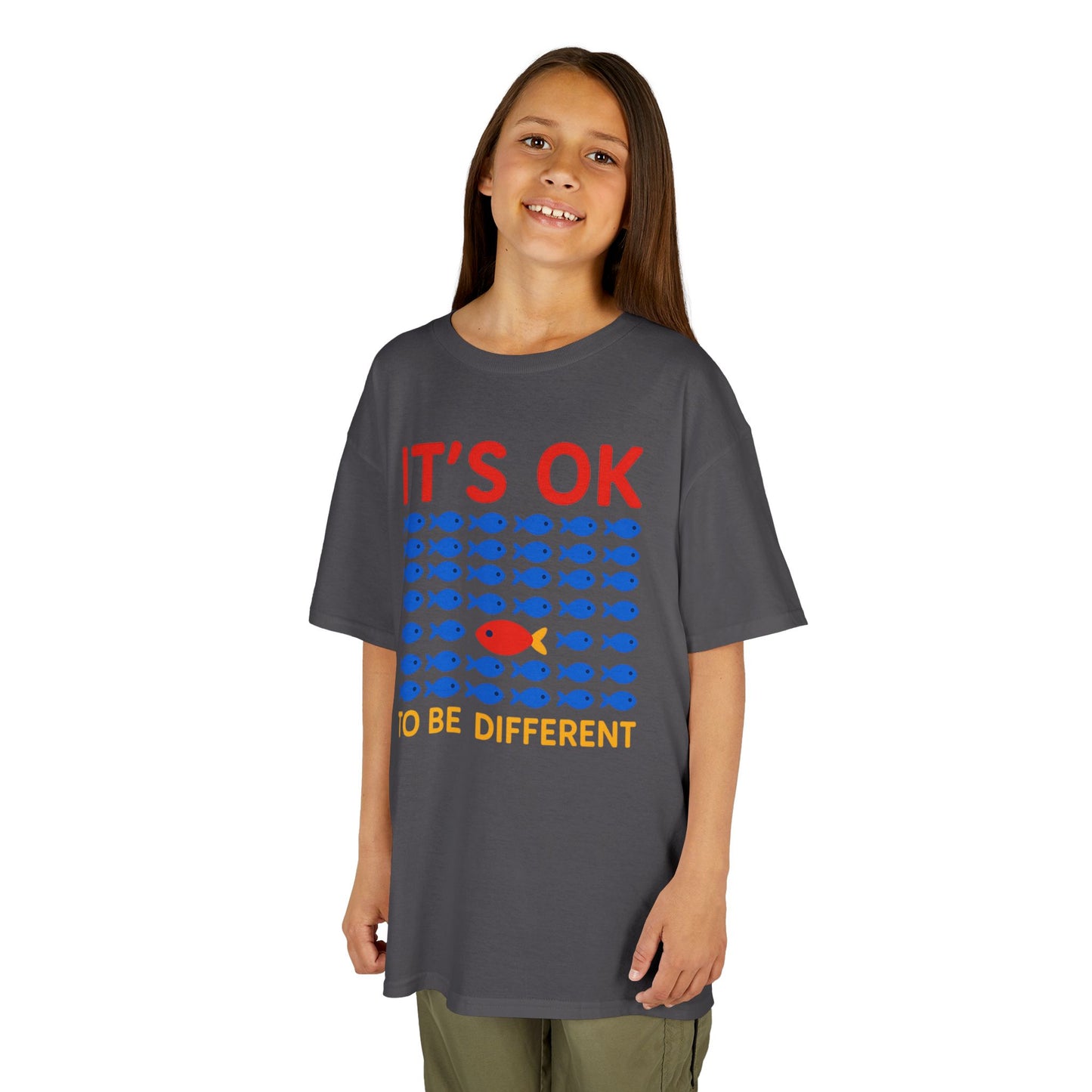 Kids' It's OK To Be Different Fishy Friends T-Shirt - 15 colors