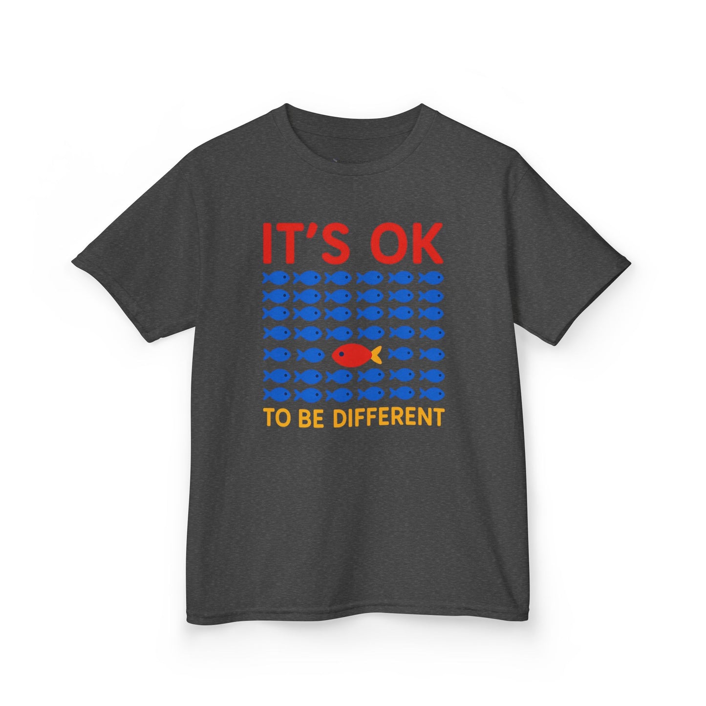 Kids' It's OK To Be Different Fishy Friends T-Shirt - 15 colors